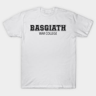 Basgiath War College Fourth Wing Book Fan Art Black Dragons T-Shirt